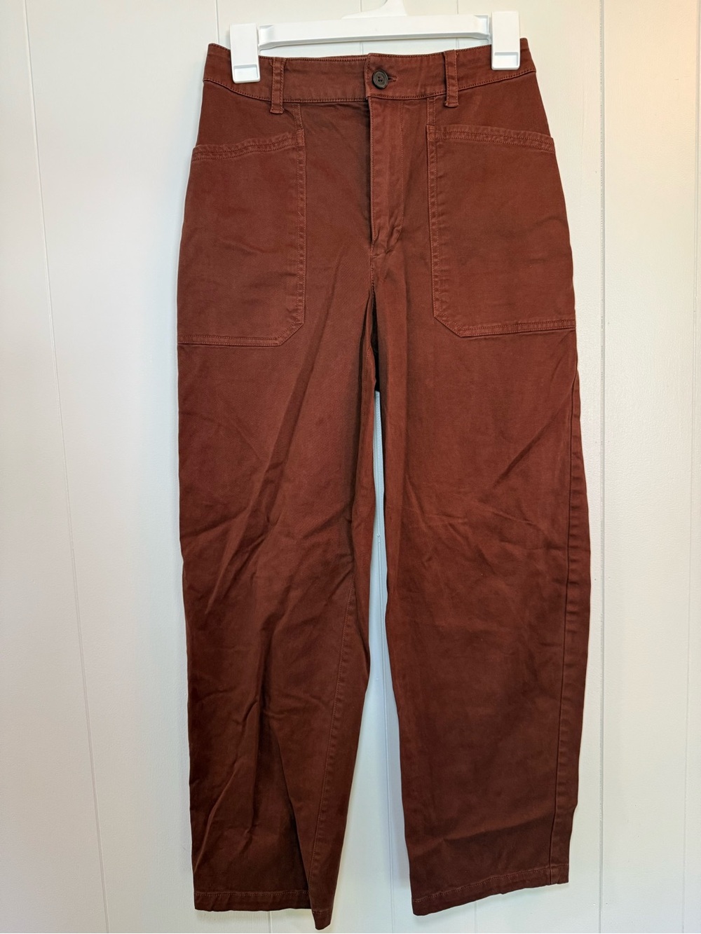 Universal Thread Woman’s Ankle Rust/Terracotta Chino Loose Baggy Pant size 4